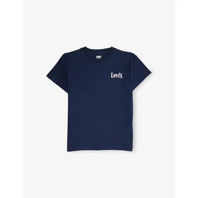 Levi's Kids' Dress Blues Logo-print Cotton-jersey T-shirt 4-8
