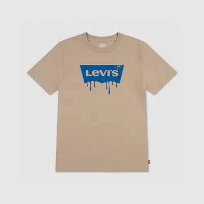 Levi's Dripped In Levis Tee Big Boys S-xl T-shirt L In Brown