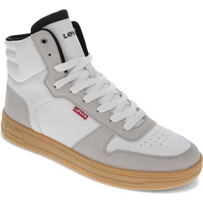 Levi's® Drive High-top Sneaker In Winter White/gum