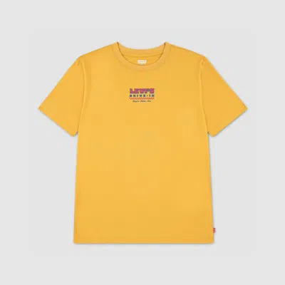 Levi's Drive-in Burger Tee Little Boys 4-7 T-shirt 4 In Golden Spice