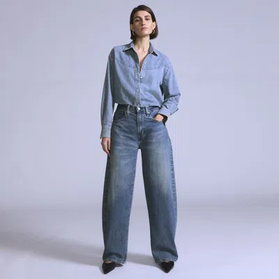 Levi's Drop Barrel Women's Jeans 33x31 In Blue