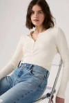 Levi's Dry Goods Waffle Henley In White