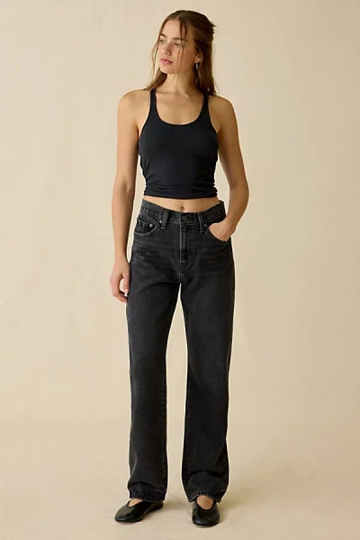 Levi's Easy Dad High-rise Jean In Rebel Edge, Women's At Urban Outfitters In Black