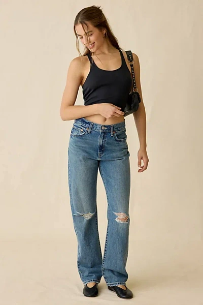 Levi's Easy Dad High-rise Jean In Tinted Denim, Women's At Urban Outfitters In Blue