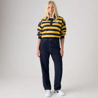Levi's Easy Dad Jeans In Dark Wash / Shaded View