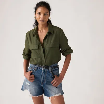 Levi's Elaine Utility Shirt In Green