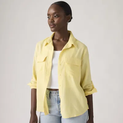 Levi's Elaine Utility Shirt In Yellow