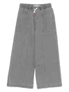 Levi's Elasticated-waist Panelled Trousers In Gray