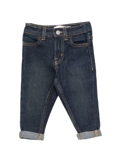 Levi's Babies' Elasticated-waist Cuffed Jeans In Blue