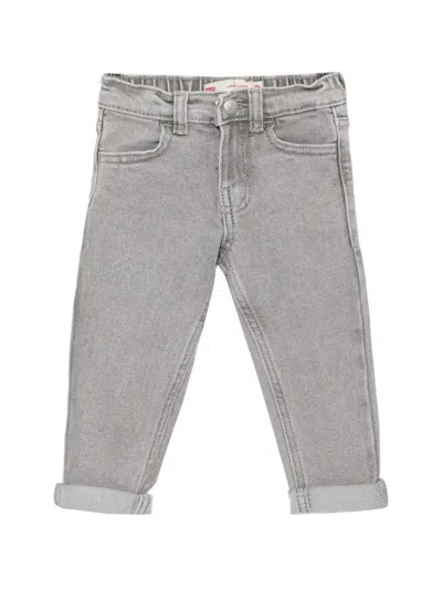 Levi's Babies' Elasticated-waist Cuffed-hem Jeans In Grey