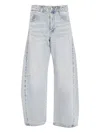 Levi's Embellished Barrel Boyfriend Jeans In Blue