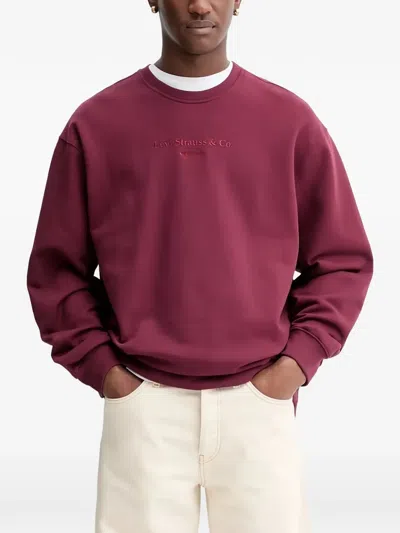 Levi's Embroidered Sweatshirt In Animal Print