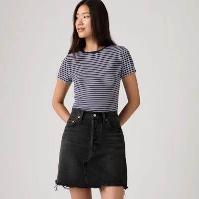 Levi's Essential Housemark Tee In Blue