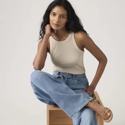 Levi's Essential Racer Tank Top In Gray