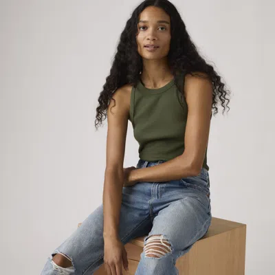 Levi's Essential Racer Tank Top In Green