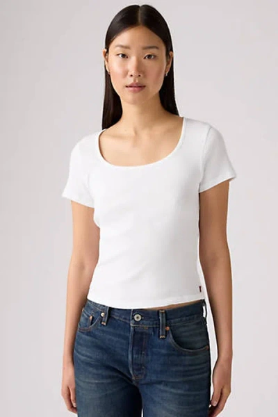 Levi's Essential Square Neck Tee In White