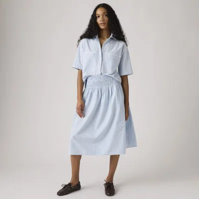 Levi's Everdeen Midi Skirt In Blue