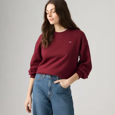 Levi's Everyday Crewneck Sweatshirt In Red