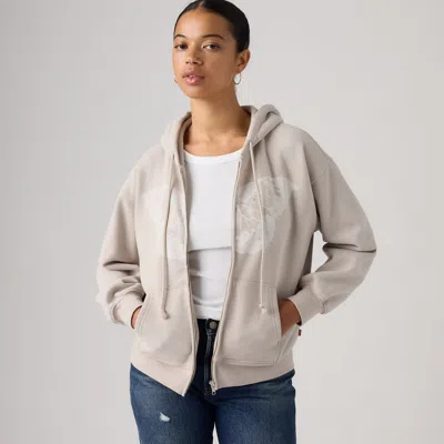 Levi's Everyday Full-zip Hoodie In Gray