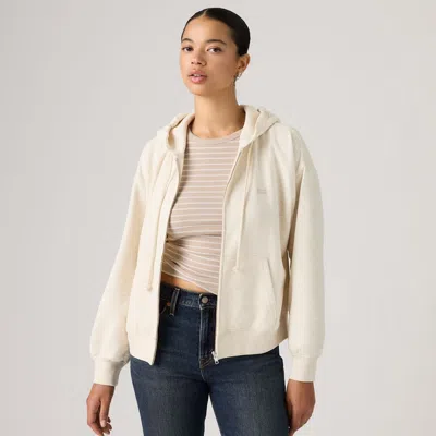 Levi's Everyday Full-zip Hoodie In Neutral