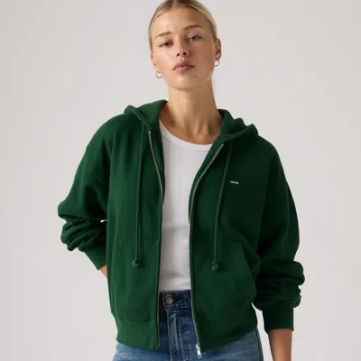 Levi's Everyday Full-zip Hoodie In Green