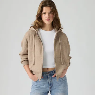 Levi's Everyday Full-zip Hoodie In Neutral