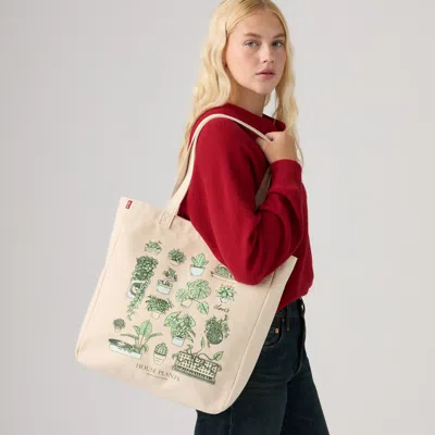 Levi's Everyday Graphic Tote In Green