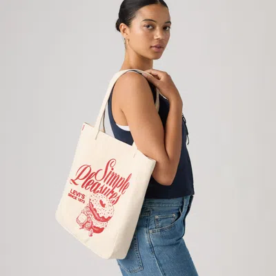 Levi's Everyday Graphic Tote In Red