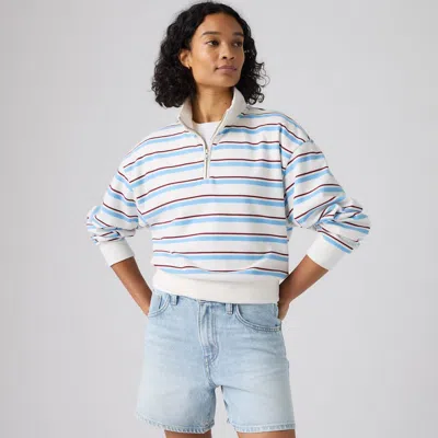 Levi's Everyday Quarter Zip Sweatshirt In Multi