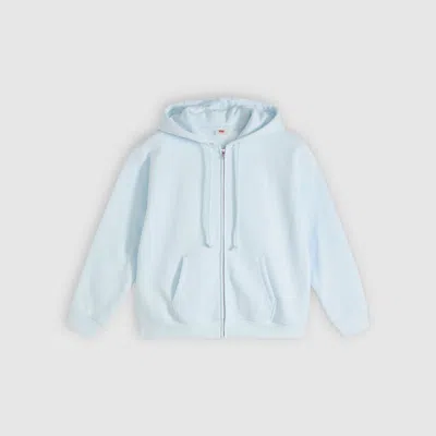 Levi's Everyday Zip Up Hoodie In Blue