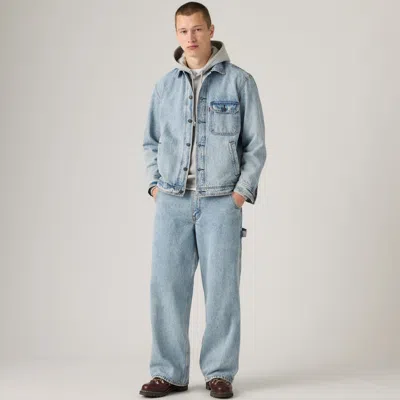 Levi's Extra Baggy Utility Jeans In Light Wash / Little Balcony