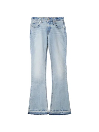 Levi's Faded Flared-hem Jeans In Blue