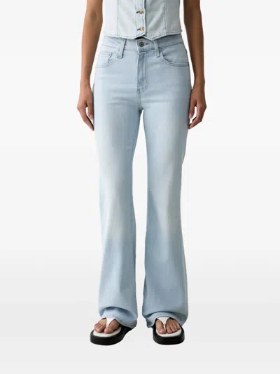 Levi's Faded Flared-leg Jeans In Blue