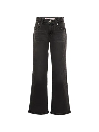 Levi's Kids' Faded Wide-leg Jeans In Black