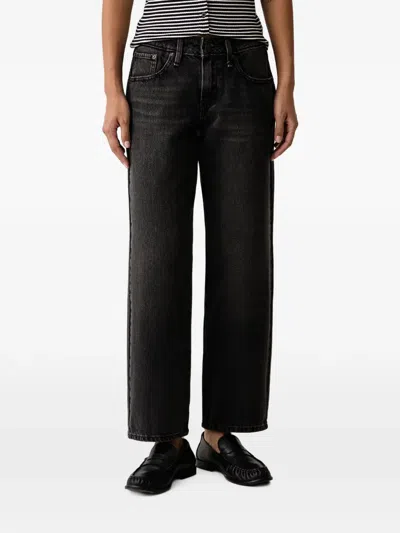 Levi's Faded-effect Straight-leg Jeans In Red