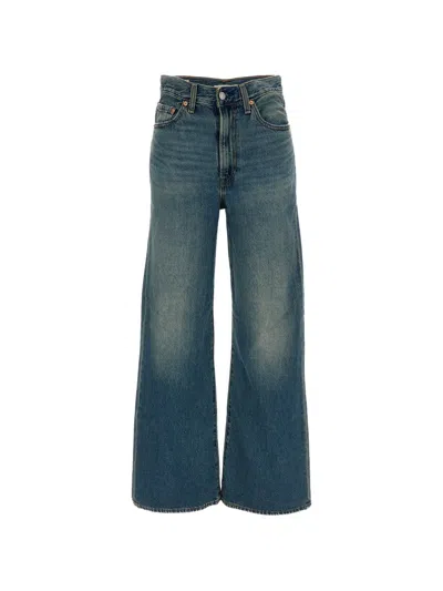 Levi's Faded-effect Wide-leg Jeans In Blue