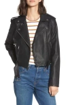 Levi's® Faux Leather Fashion Belted Moto Jacket In Black