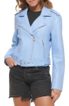 Levi's® Faux Leather Fashion Belted Moto Jacket In Hydrangea