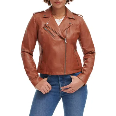 Levi's® Faux Leather Moto Jacket In Camel