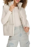 Levi's® Faux Leather Puffer Vest In Almond Mil