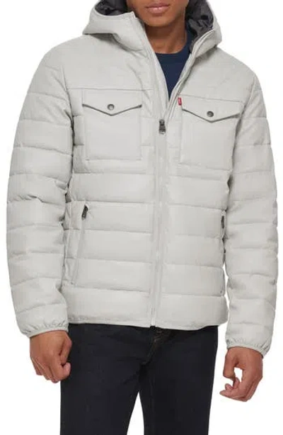 Levi's® Faux Leather Quilted Jacket In Ice