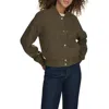 Levi's® Faux Shearling Bomber Jacket In Green