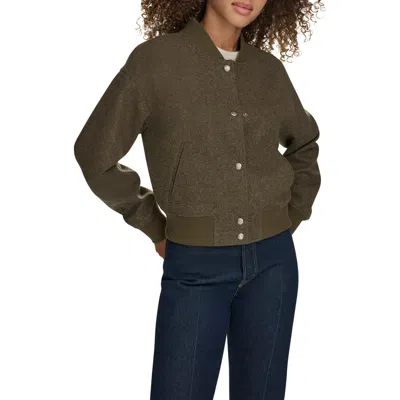Levi's® Faux Shearling Bomber Jacket In Green