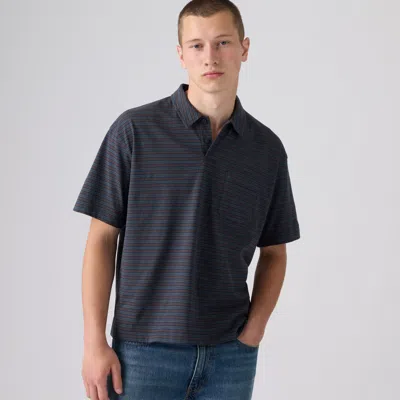 Levi's Finn Boxy Pocket Polo In Blue