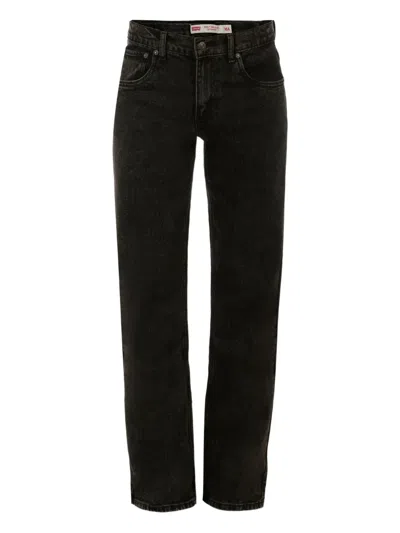 Levi's Kids' Five-pocket Design Jeans In Black