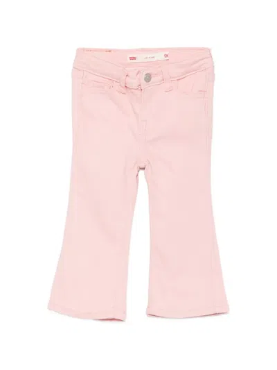 Levi's Babies' Five-pocket Flared Jeans In Pink