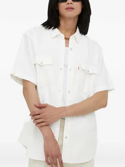 Levi's Flap-pocket Shirt In White