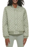Levi's® Fleece Lined Diamond Quilted Jacket In Sea Green