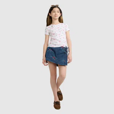 Levi's Babies' Floral Jacqaurd Skort Big Girls 7-16 10 In Blue