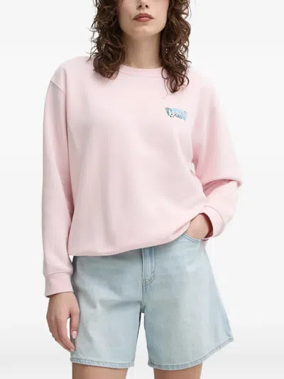 Levi's Floral-print Sweatshirt In Pink